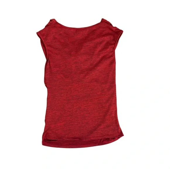 Y2K Red Drape Ruched Top - Picture 4 of 4